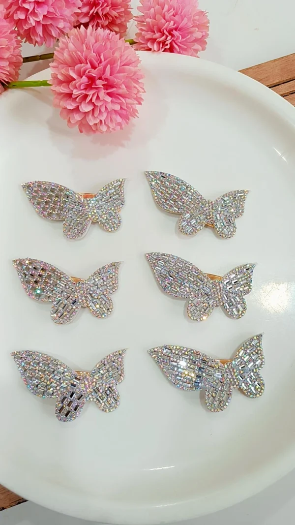 Sparkle Butterfly Hair Clips