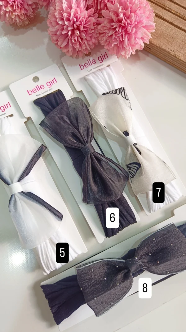 Beautiful black and white headband - Image 2