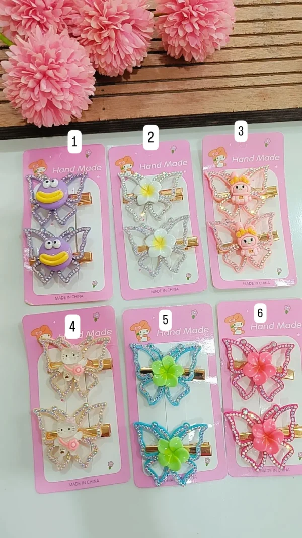 Butterfly Shaped Clips