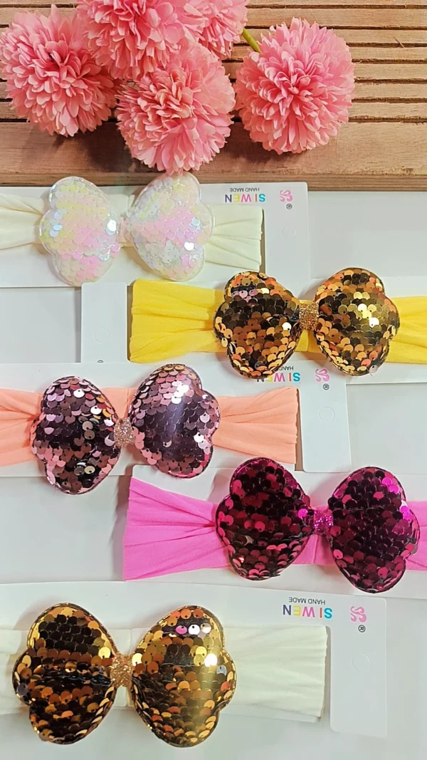Sparkling Butterfly Sequin Headbands