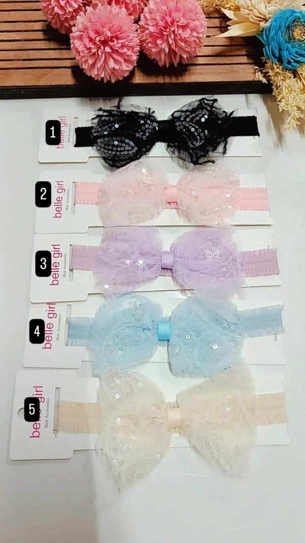 sequins bow headbands