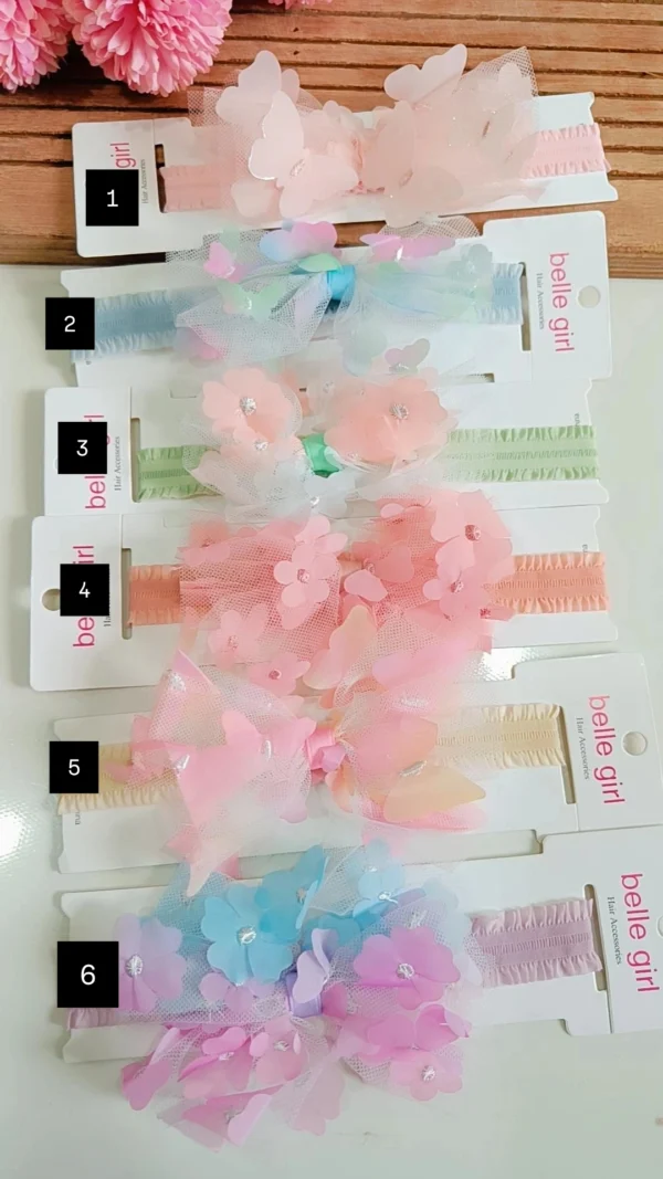 Floral fancy headbands